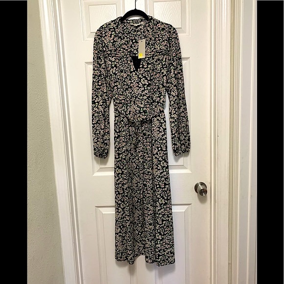 NWT Boden Notch Neck Jersey Midi Dress - Picture 4 of 10